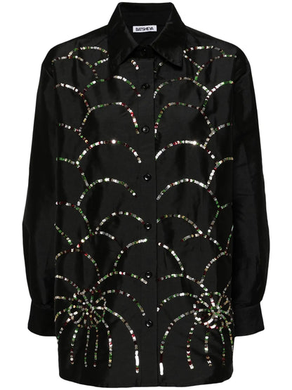 Alison Sequin-Embellished Blouse
