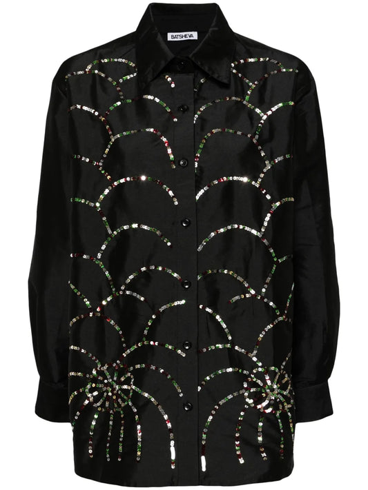 Alison Sequin-Embellished Blouse