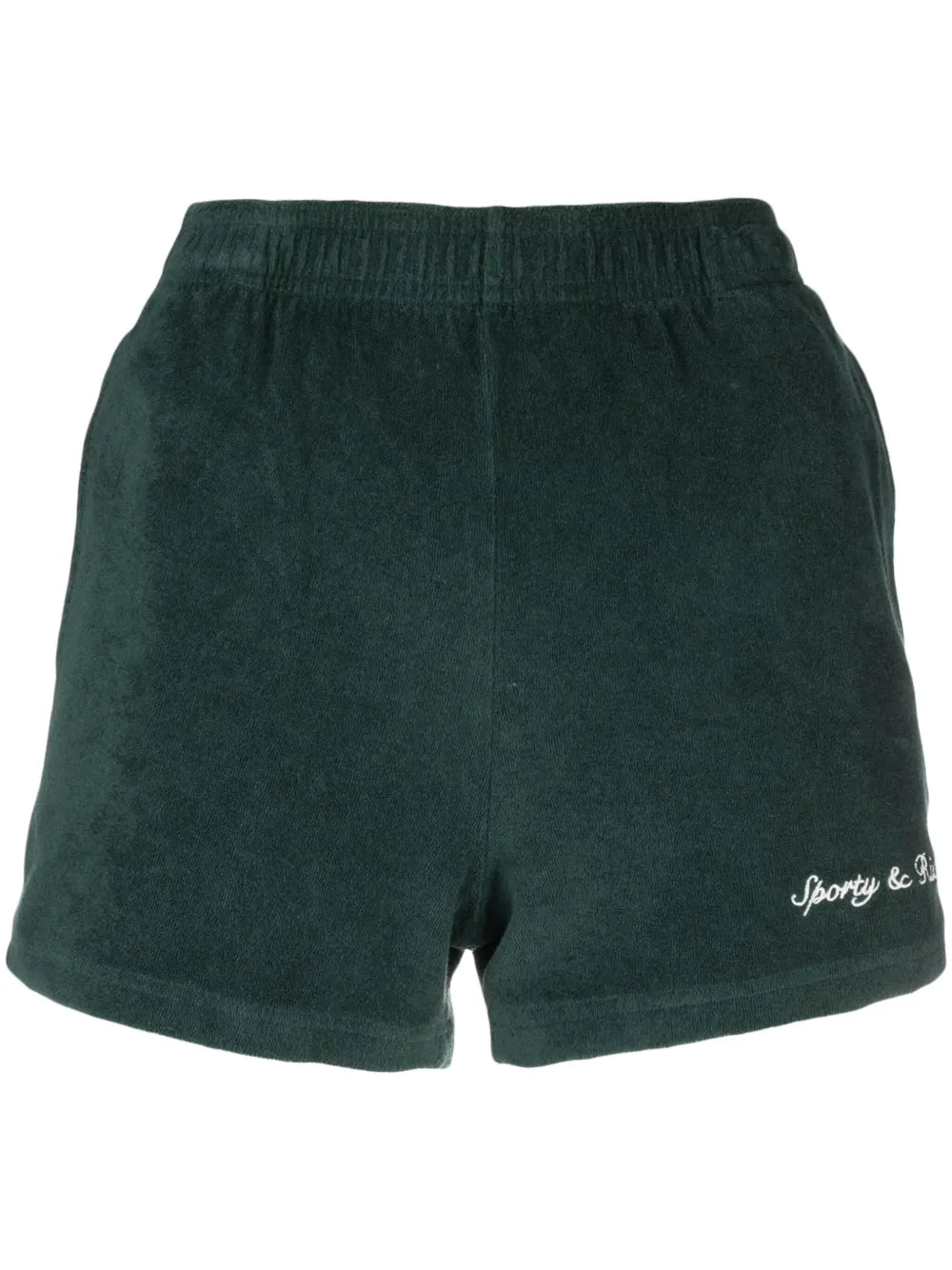 Logo-Embroidered Terry-Cloth Track Shorts