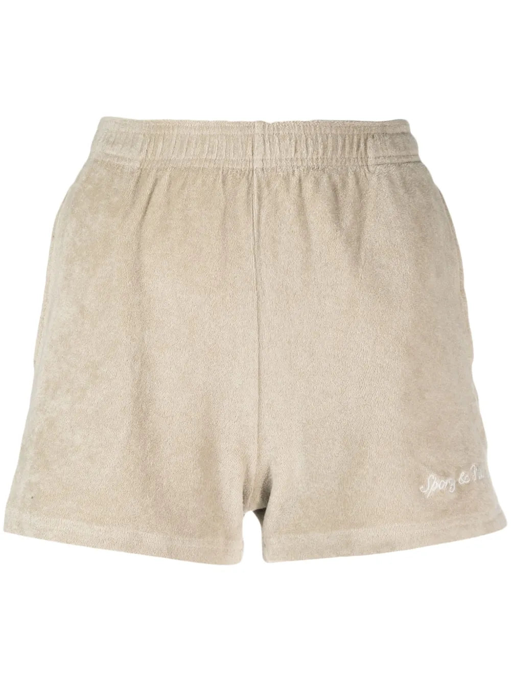 Logo-Embroidered Terry-Cloth Track Shorts