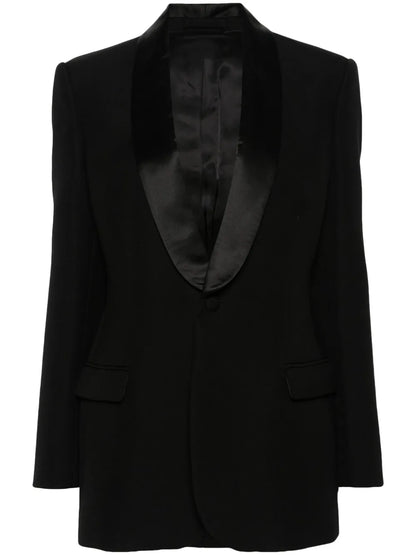Single-Breasted Wool Blazer