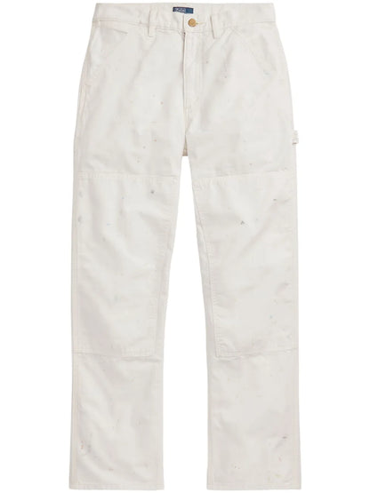 Mid-Rise Straight-Leg Trousers