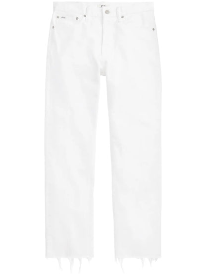 High-Rise Straight-Leg Cropped Jeans