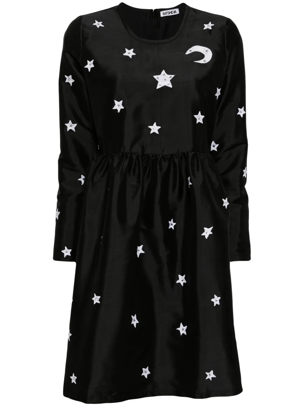 Luna Star-Embroidered Minidress