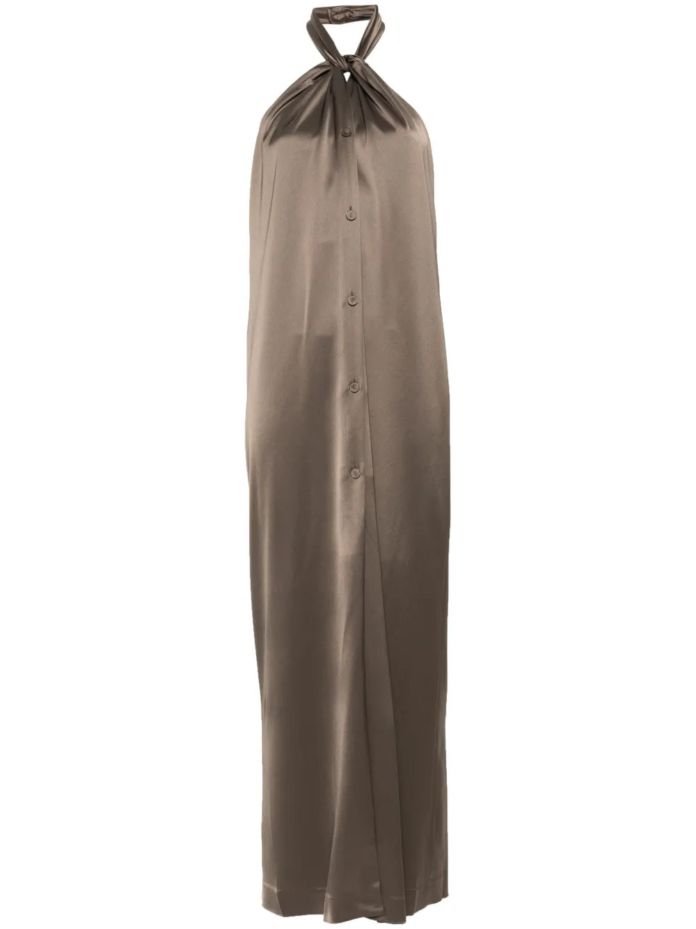 Elima Satin Halterneck Dress