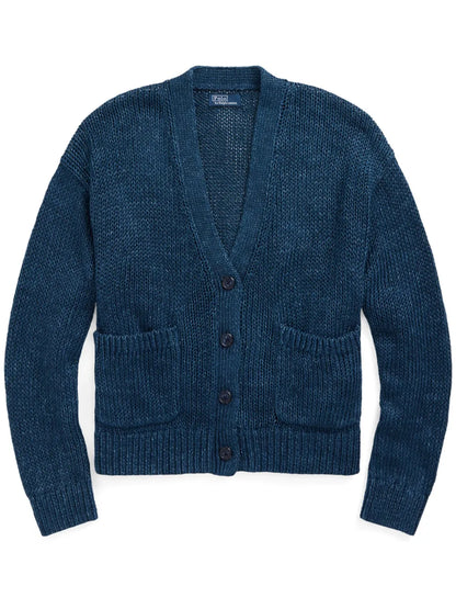 Linen-Cotton Blend Cardigan