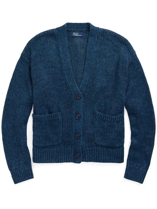 Linen-Cotton Blend Cardigan