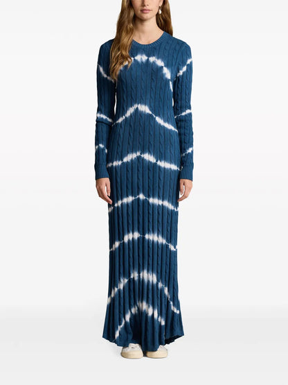 Cable-Knit Cotton Maxi Dress