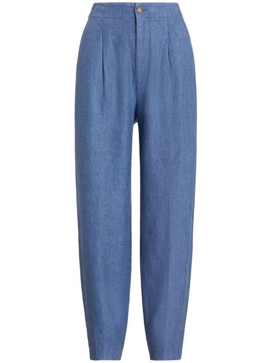 High-Waist Tapered Trousers