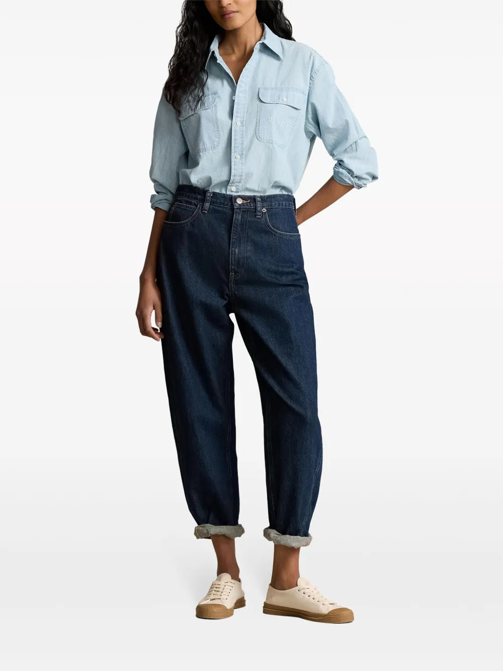 Embroidered Denim Shirt