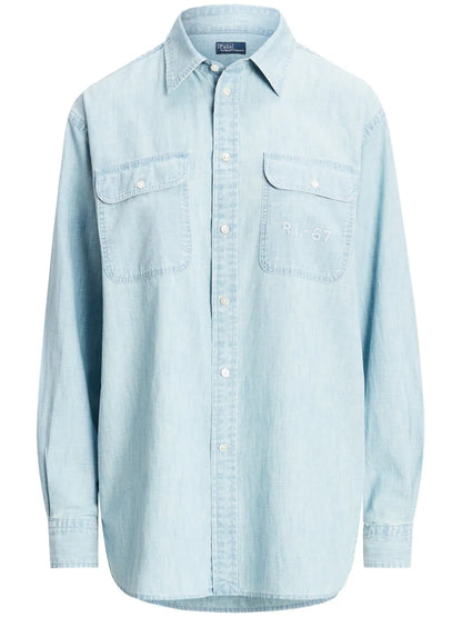 Embroidered Denim Shirt