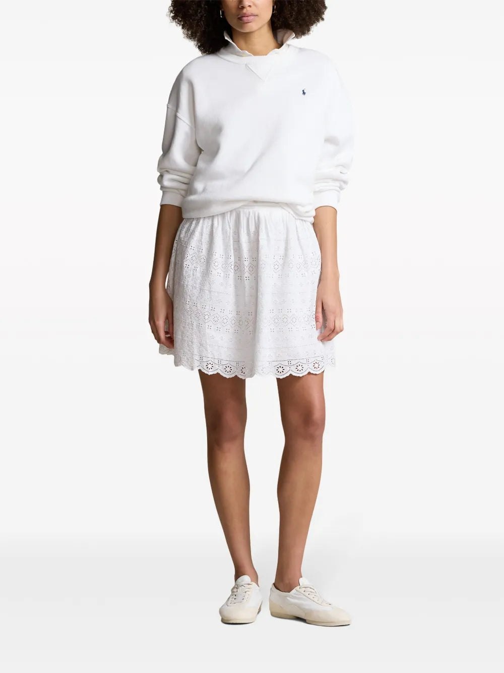 Broderie Anglaise Cotton Skirt