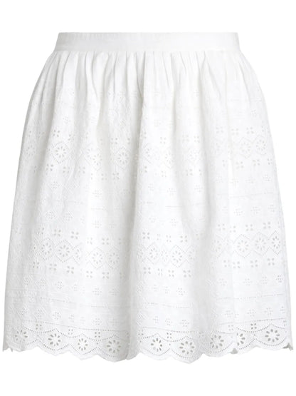 Broderie Anglaise Cotton Skirt