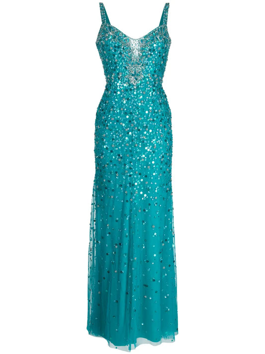 Alana Sequin-Embellished Gown