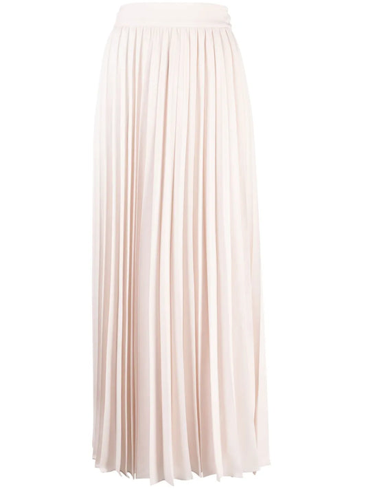 Pleated Midi Wrap Skirt