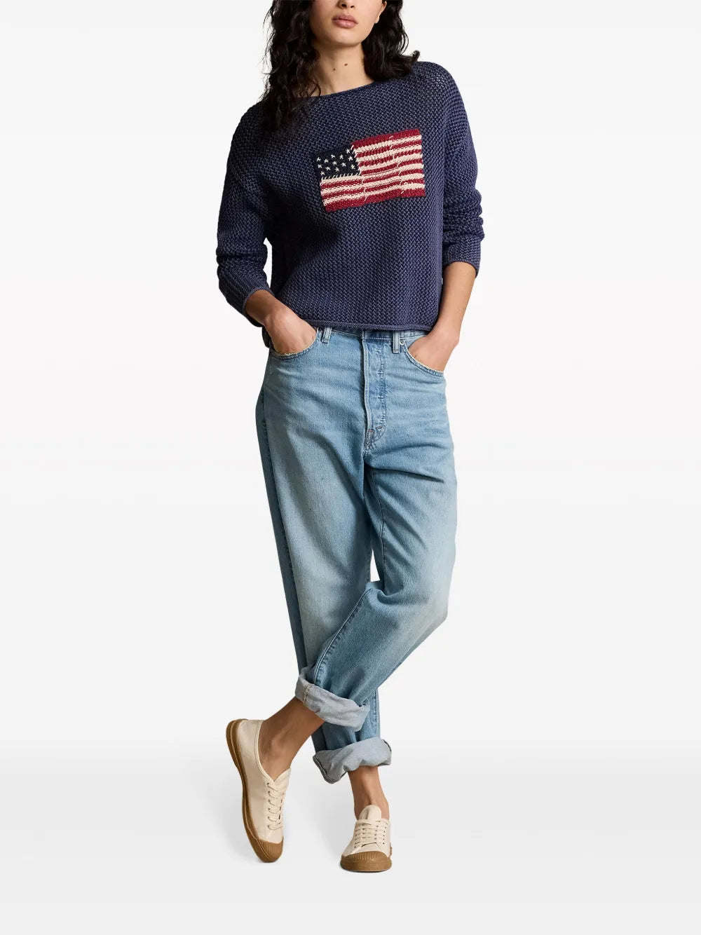 Linen-Blend Jumper