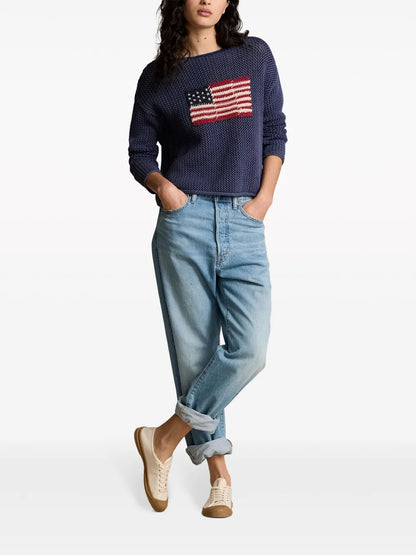 Linen-Blend Jumper