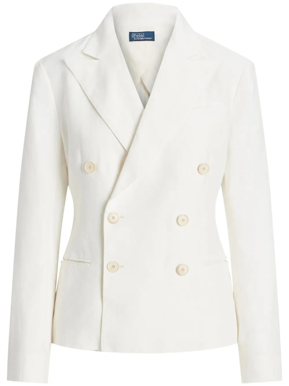 Double-Breasted Linen Blazer