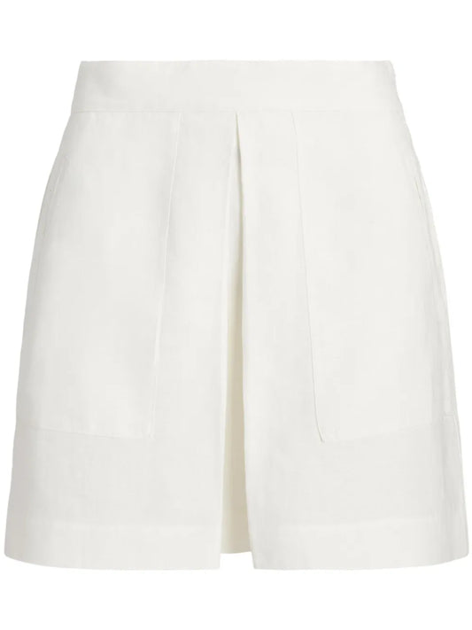 Inverted-Pleat Miniskirt