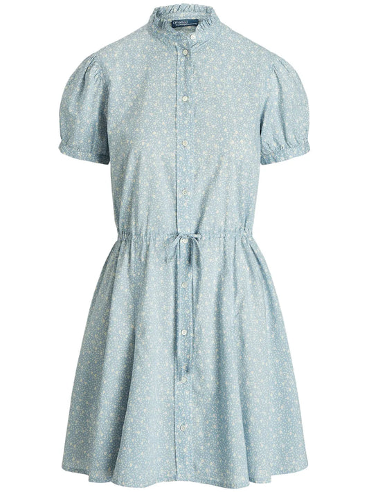 Foral-Print Poplin Dress