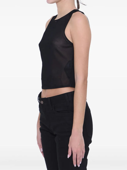 Knitted Cropped Tank Top