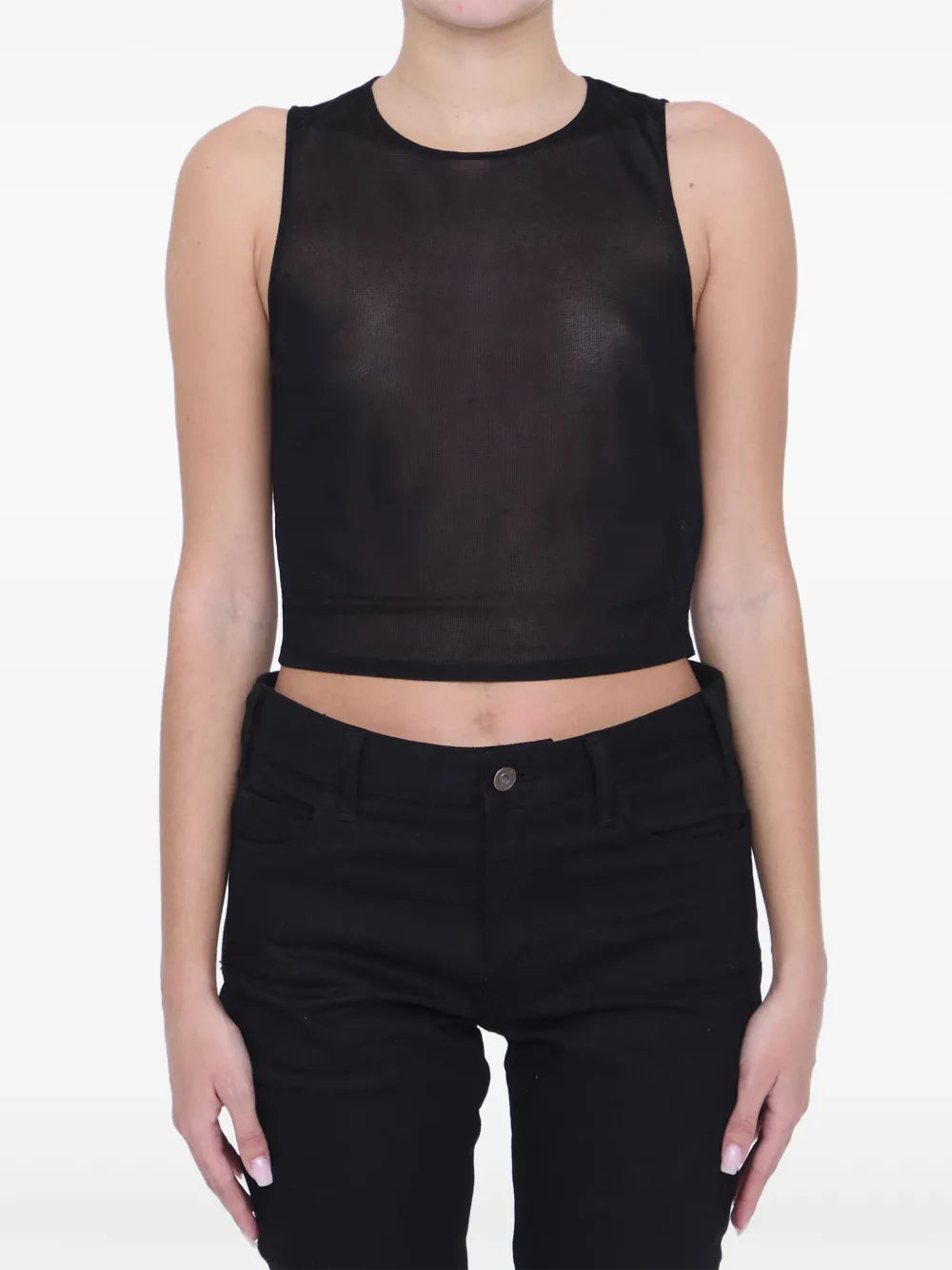 Knitted Cropped Tank Top
