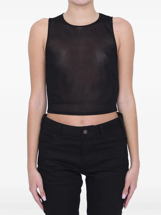 Knitted Cropped Tank Top