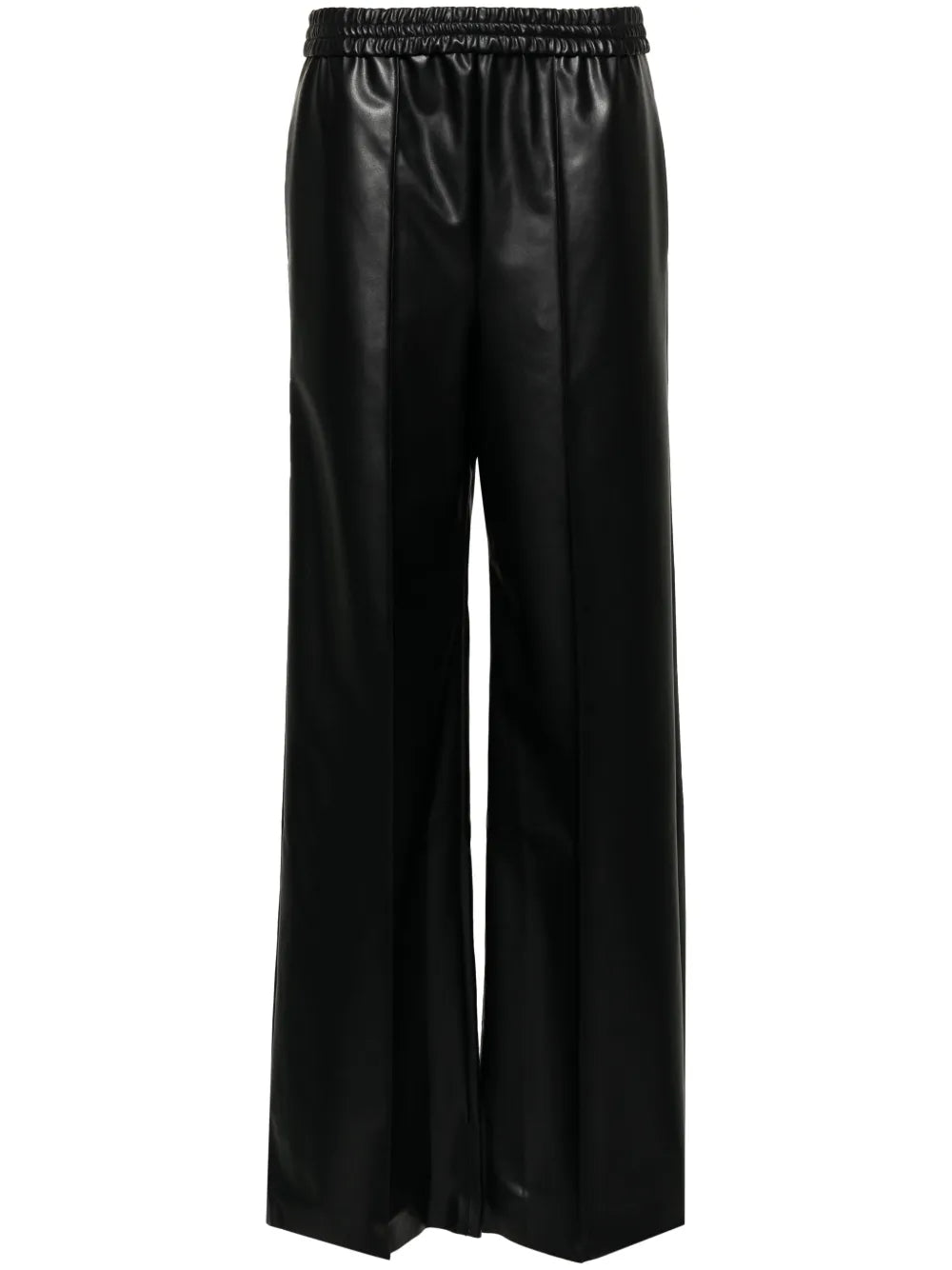 Elasticated Faux-Leather Trousers