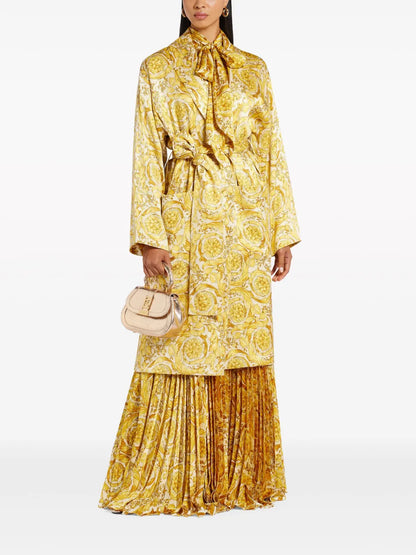 Barocco-Print Silk Shirt