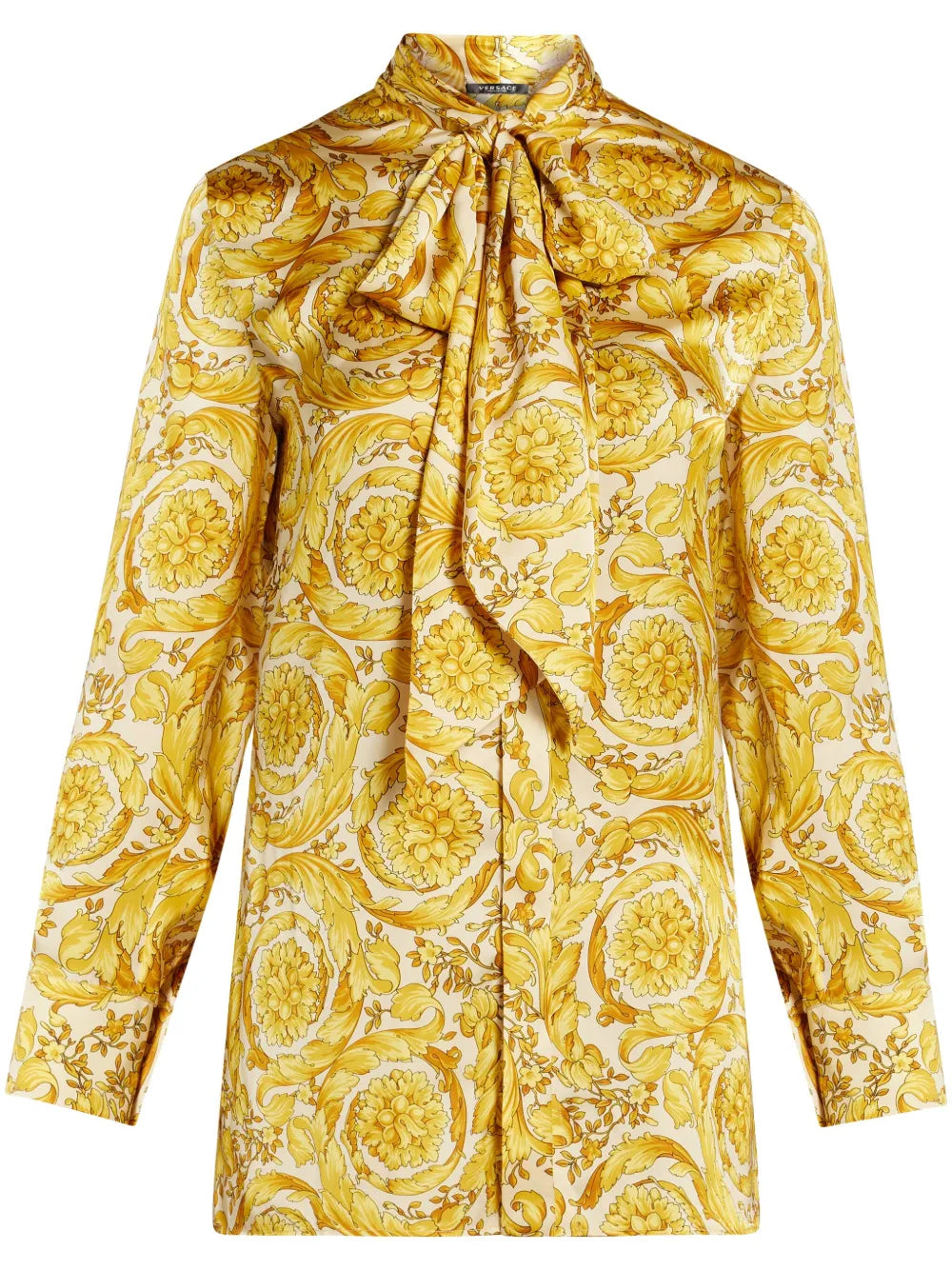 Barocco-Print Silk Shirt