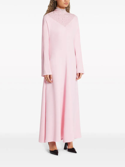 Crystal-Embellished Silk Gown