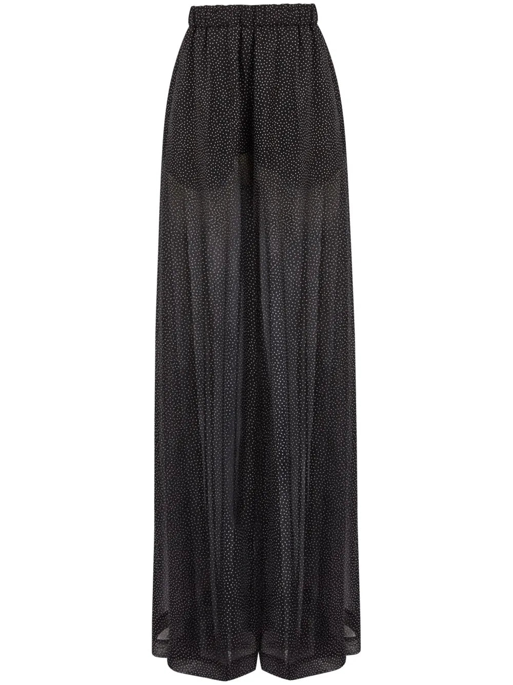 Polka-Dot Muslin Palazzo Trousers