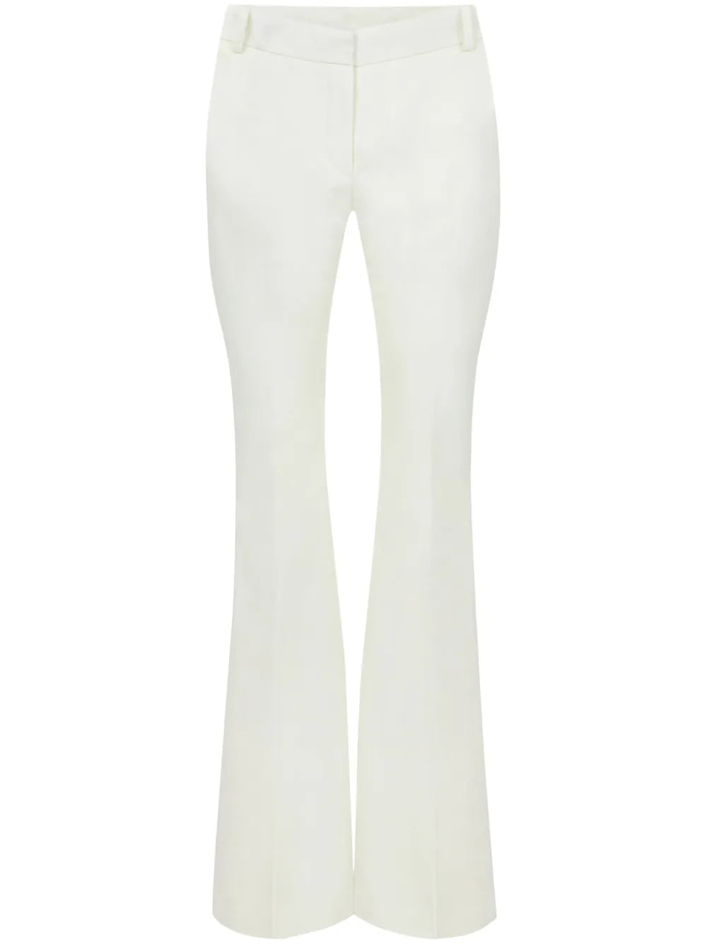 Mid-Rise Flared Trousers