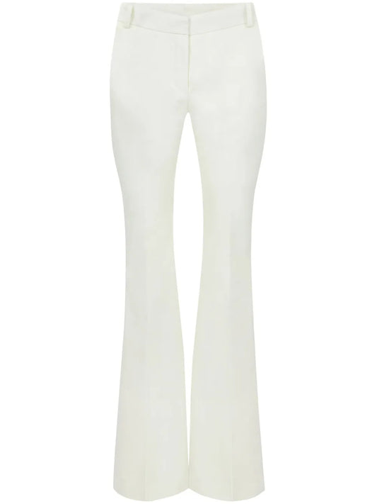 Mid-Rise Flared Trousers