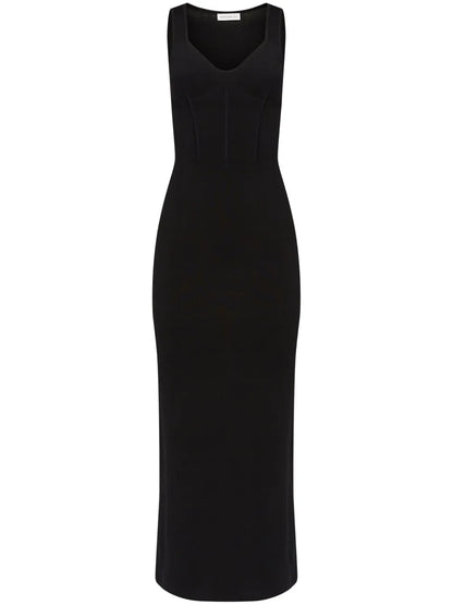 Corset-Style Maxi Dress