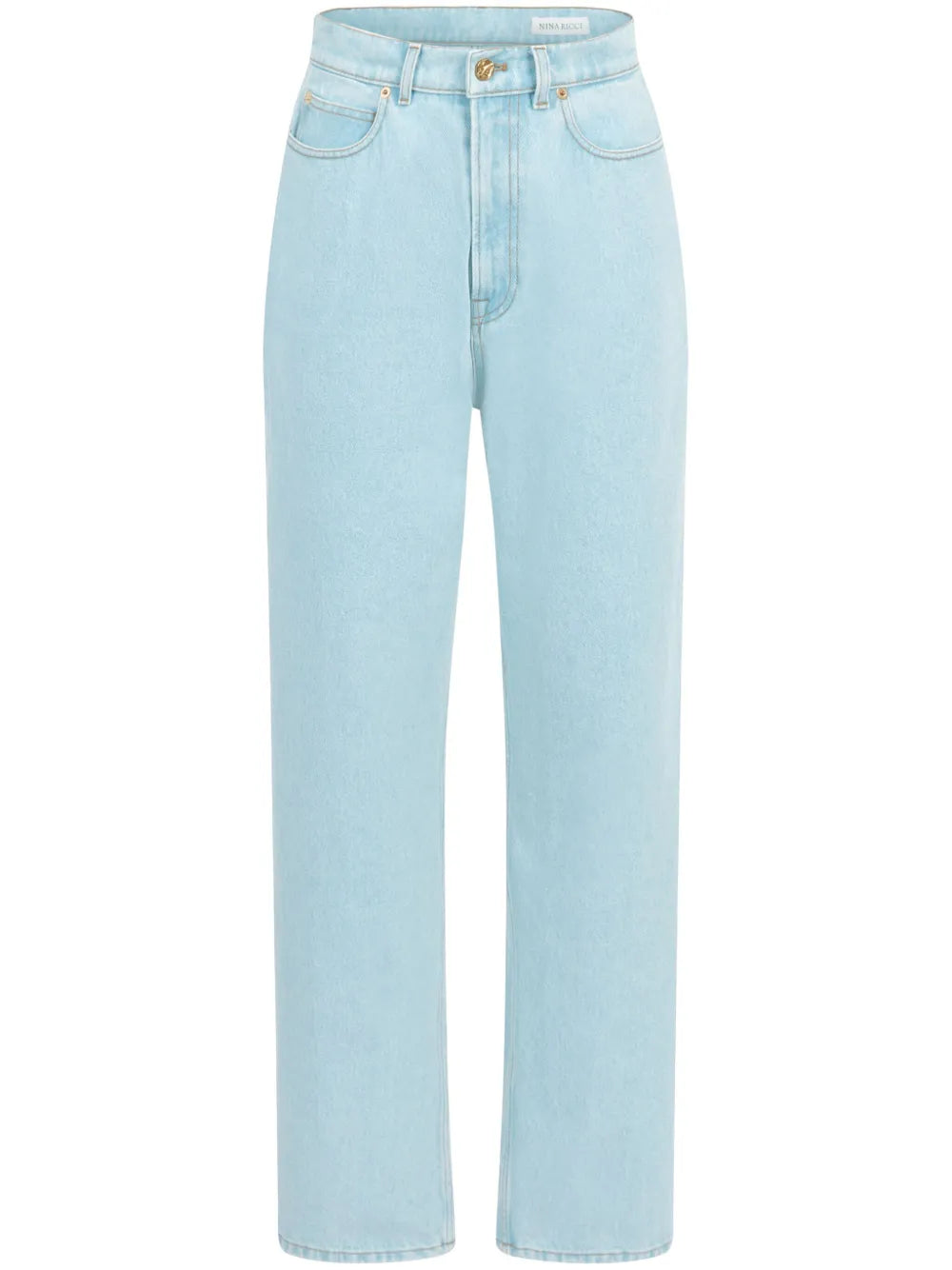 Logo-Patch High-Rise Boyfriend Jeans