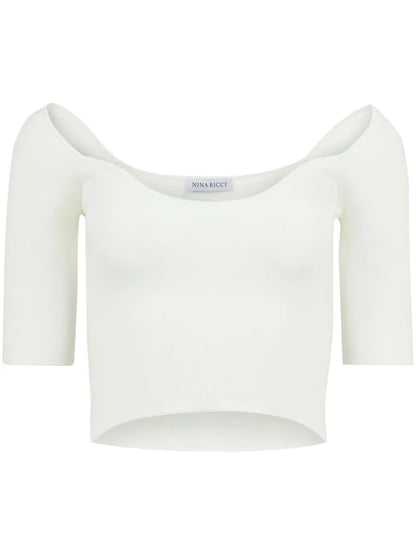 Sweetheart-Neck Crop Top