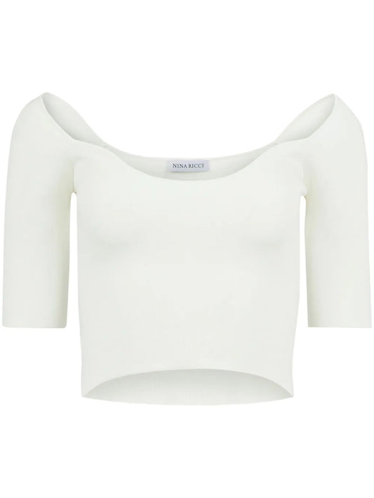 Sweetheart-Neck Crop Top