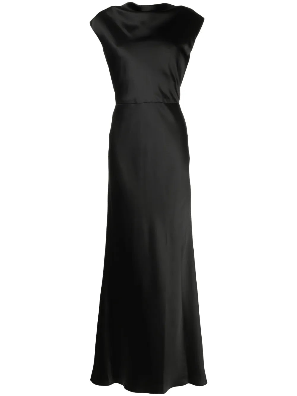 Cowl-Neck Sleeveless Maxi Dress