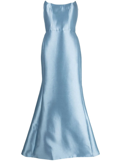 Mikado Strapless Maxi Dress