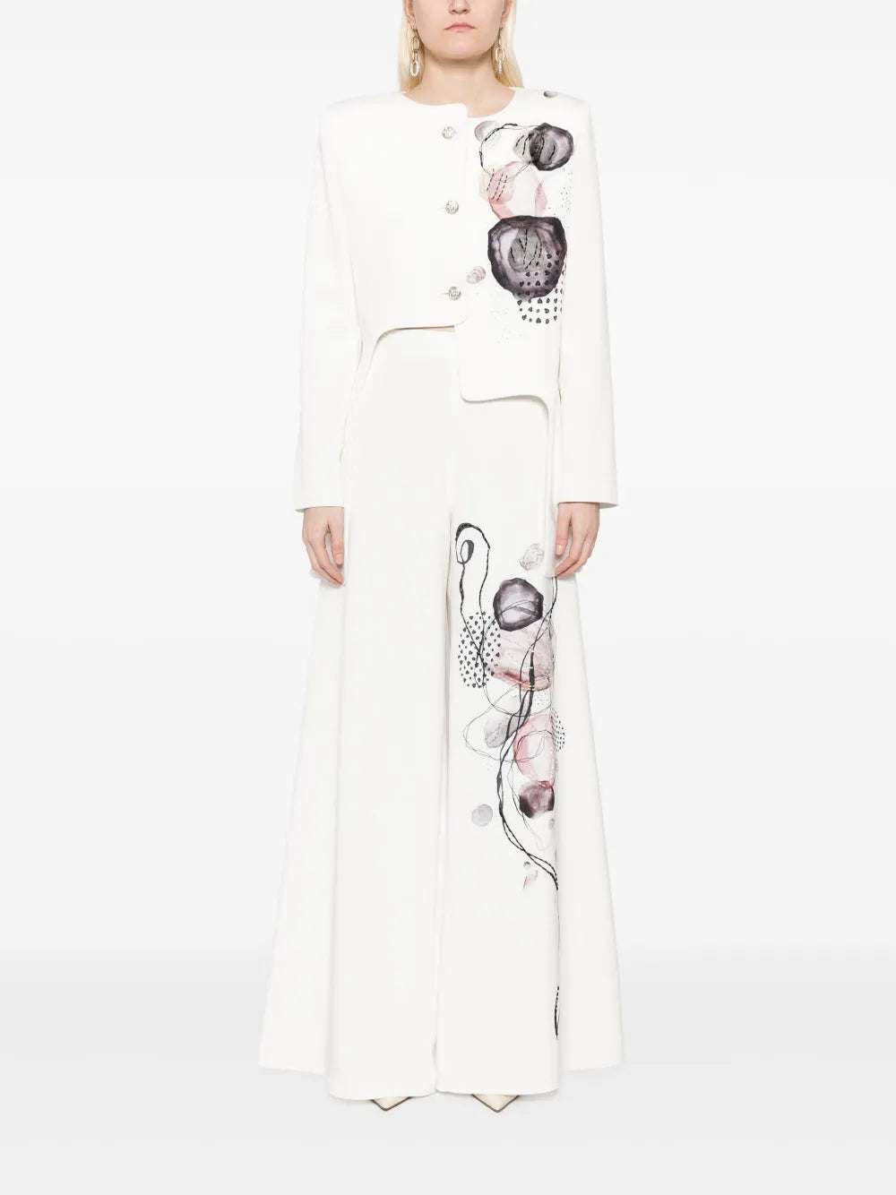 Printed Asymmetric Jacket