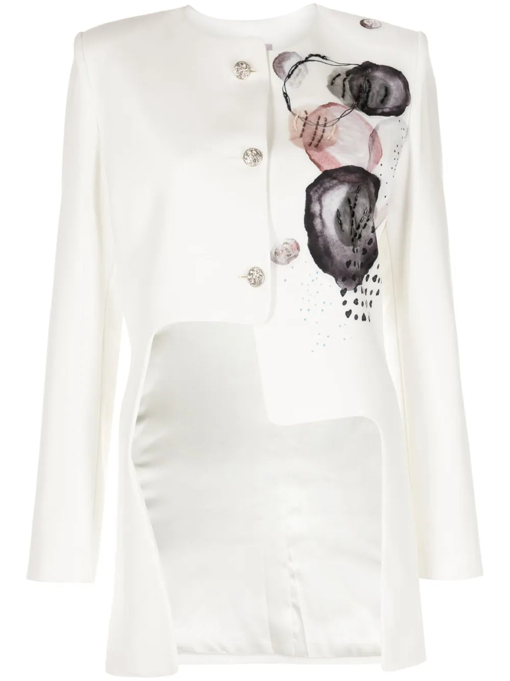 Printed Asymmetric Jacket