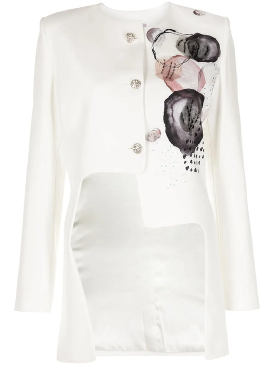 Printed Asymmetric Jacket