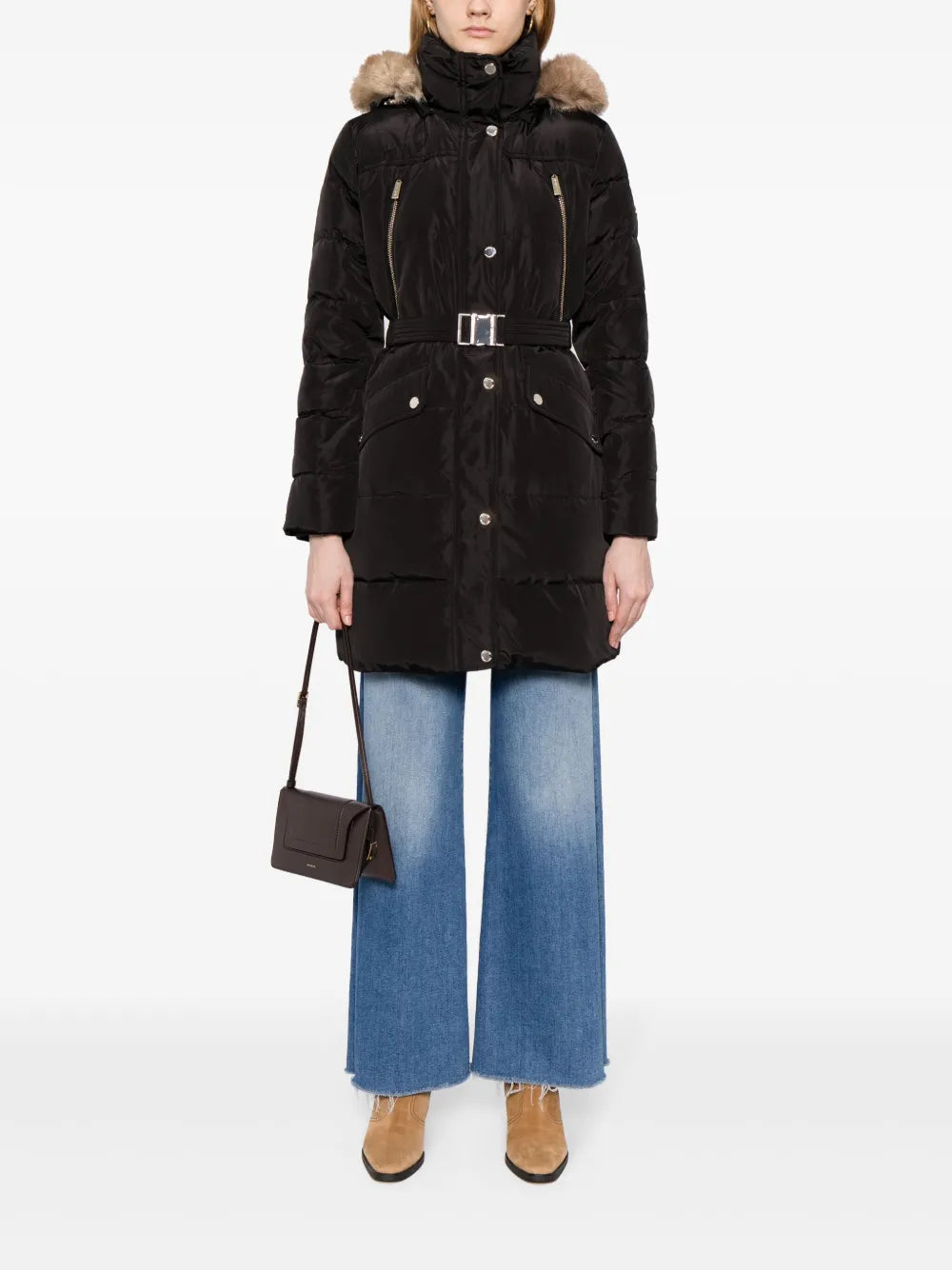 Belted Puffer Coat
