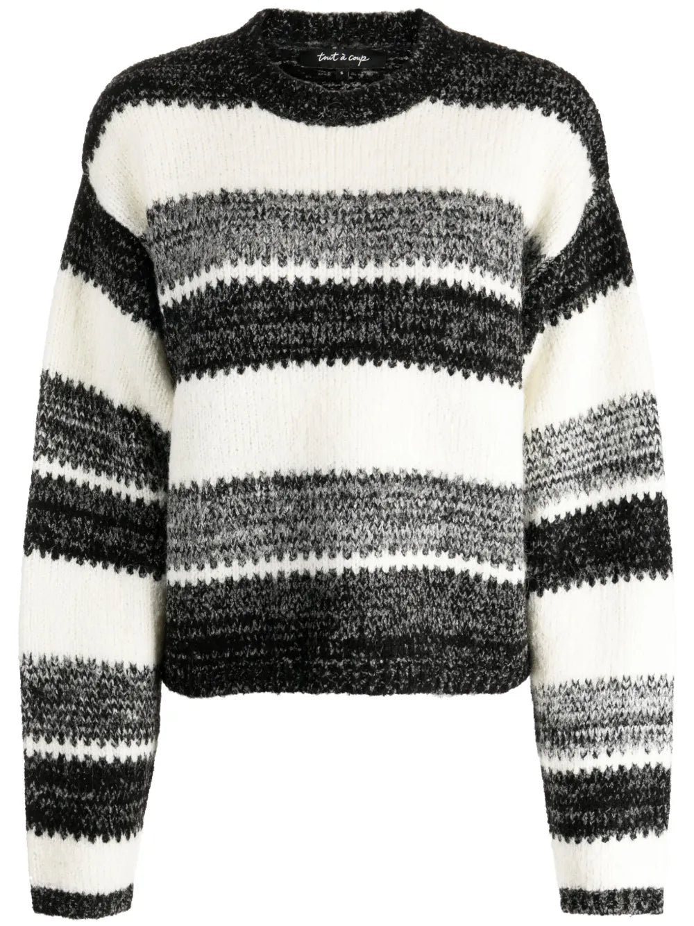 Stripe-Print Wool-Blend Jumper