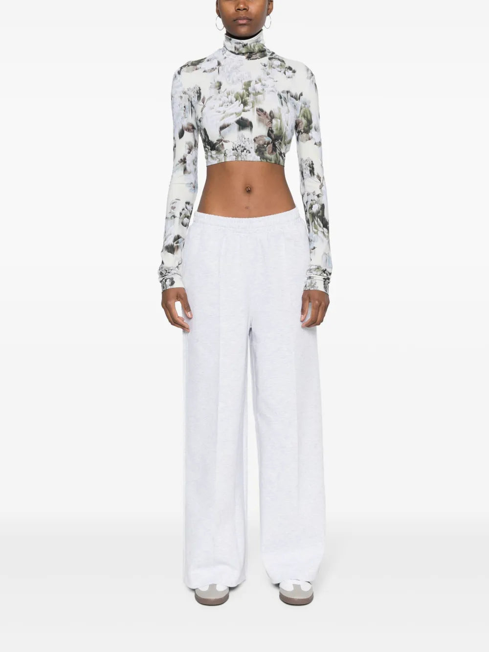 Premium Essentials Wide-Leg Track Trousers