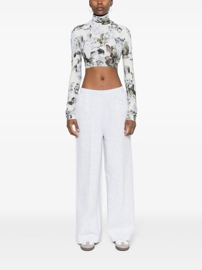 Premium Essentials Wide-Leg Track Trousers