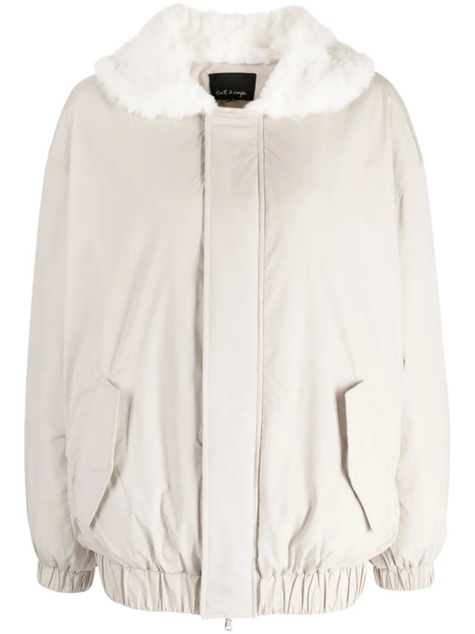 Faux Shearling-Trim Jacket