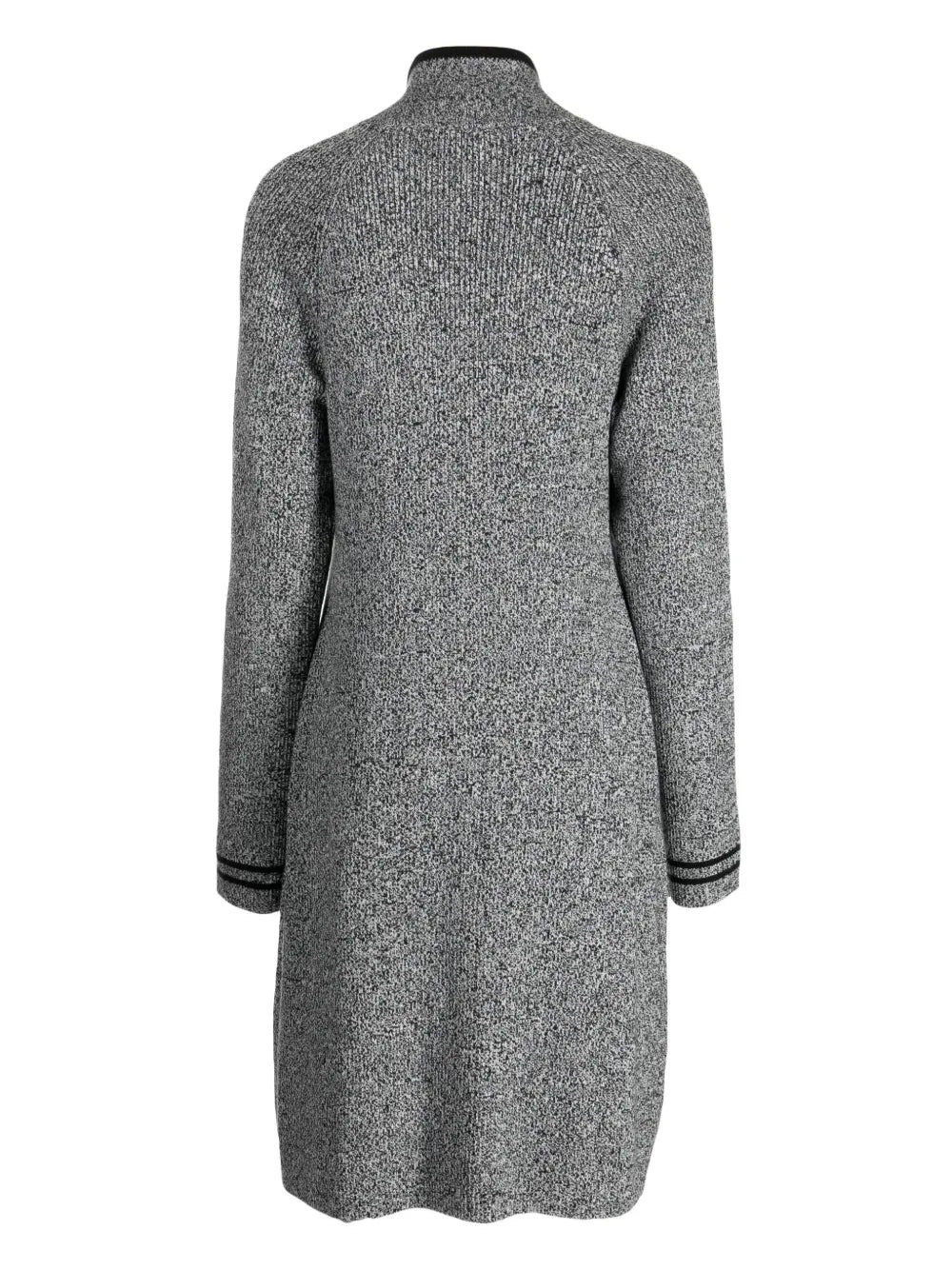 High-Neck Long-Sleeve Minidress