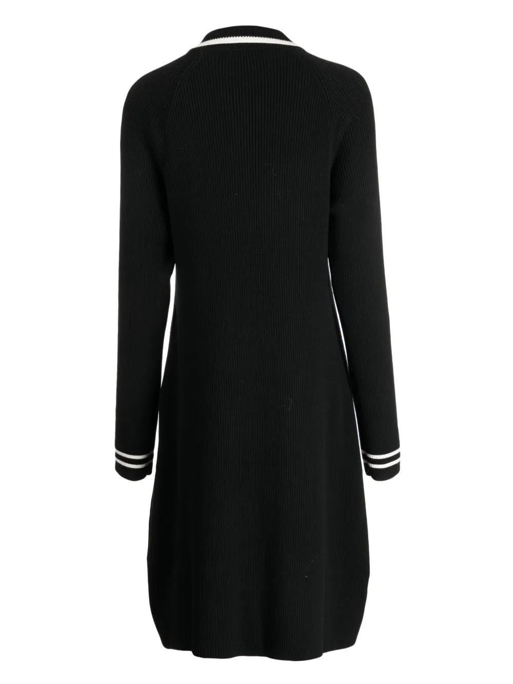 Stripe-Trim Polo Dress